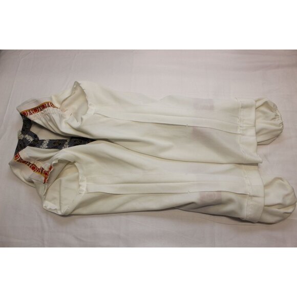 Women's puff sleeve floral boho folk blouse A-line maxi skirt two piece set Unio - Picture 13 of 16